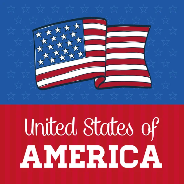 独立日。美国图标。庆祝活动概念、 向量 — 图库矢量图片