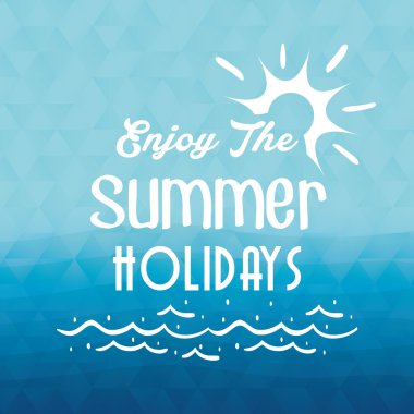Yaz saati tasarım. Tatil simgesi. Beach kavramı