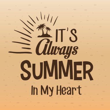 Yaz saati tasarım. Tatil simgesi. Beach kavramı