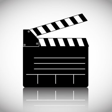 Sinema tasarım. Film kavramı. Düz illüstrasyon