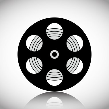 Sinema tasarım. Film kavramı. Düz illüstrasyon