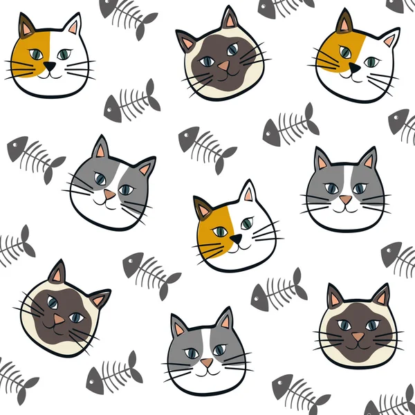 Diseño de gato. concepto animal. ilustración plana, vector — Vector de stock