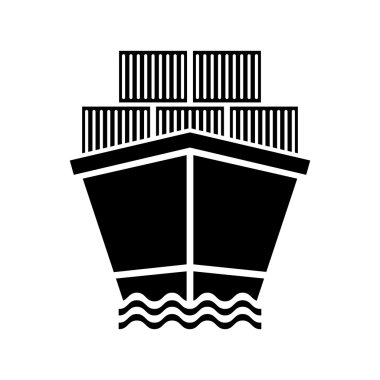 Teslim tasarım. Nakliye simgesi. Düz illüstrasyon, vektör