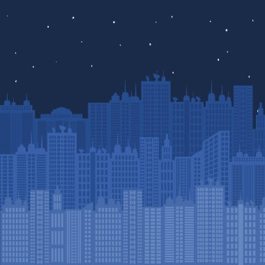 Şehir tasarım. Bina simgesi. Renkli resimde, vektör