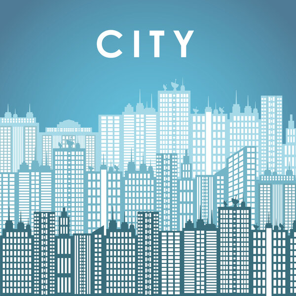 City design. Building icon. Colorful illustration , vector
