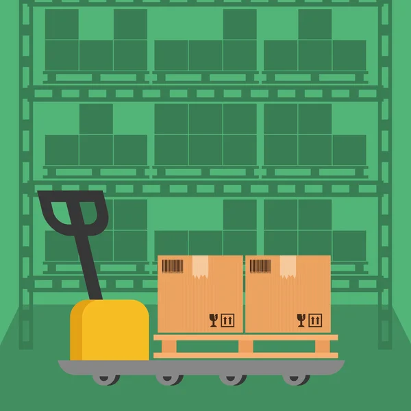 Diseño de entrega. Icono de envío. Ilustración plana, vector — Vector de stock