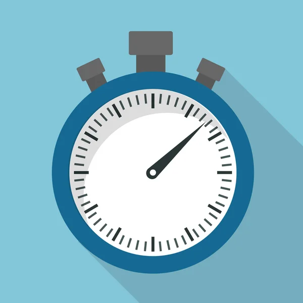 Time design. chronometer icon. Flat illustration — Stock Vector