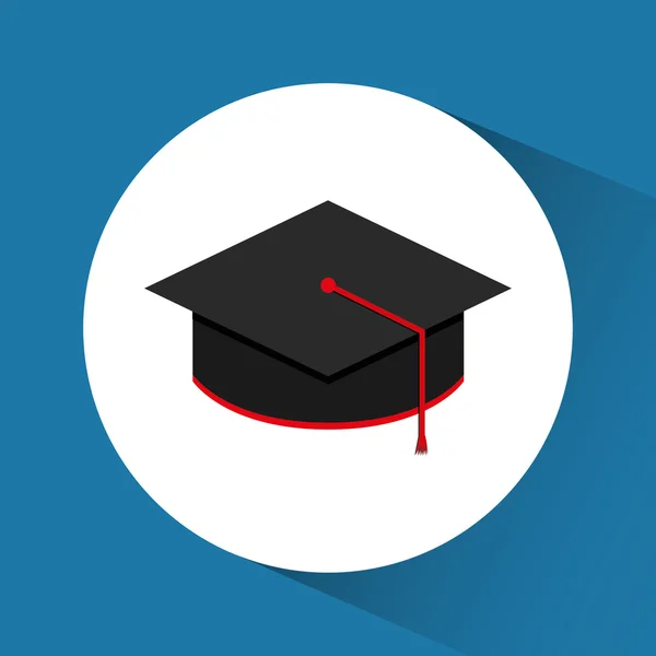 Graduation icon. Education concept. Flat illustration — Stock Vector