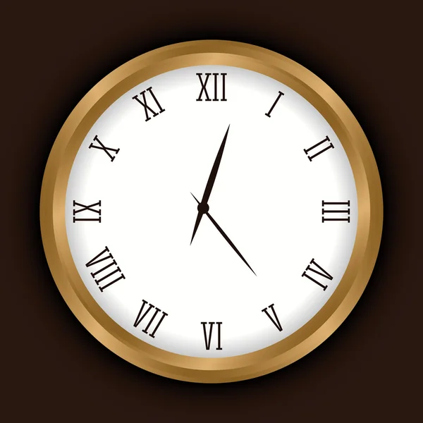 Time design. Clock icon. Flat illustration — Stock Vector