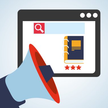 Bloglama tasarım. sosyal medya simge. İzole illüstrasyon, vektör