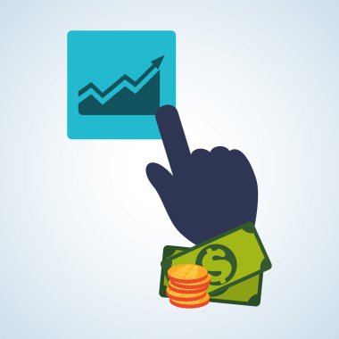 Pazarlama online tasarım. e-ticaret simgesi. İzole illüstrasyon, vektör