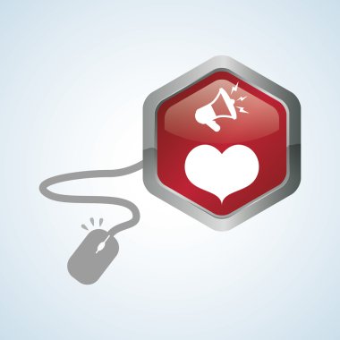 Pazarlama online tasarım. e-ticaret simgesi. İzole illüstrasyon, vektör