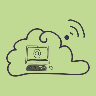 Teknoloji tasarım. Kroki simgesi. İzole illüstrasyon, vektör