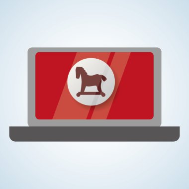 teknoloji tasarım. güvenlik sistem kutsal kişilerin resmi. İzole illüstrasyon, vektör