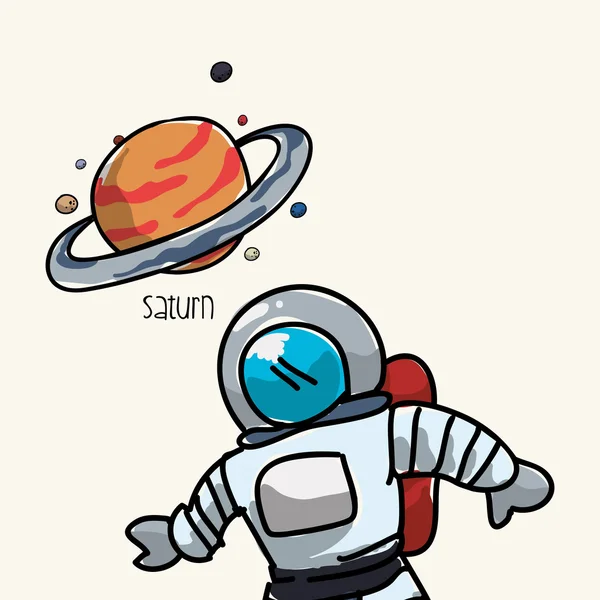 Design de espaço. ícone da ciência. Ilustração isolada, vetor — Vetor de Stock