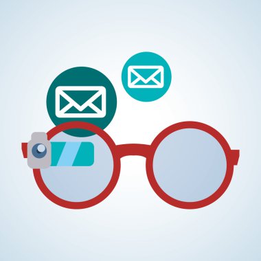 Akıllı aygıt tasarım. Gadget'ı simgesi. İzole illüstrasyon, vektör