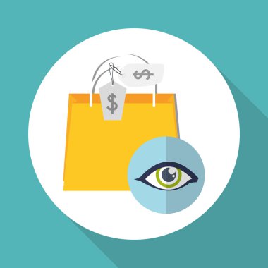 Sosyal reklam tasarımı. Ortam simgesi. Beyaz arka plan, vektör