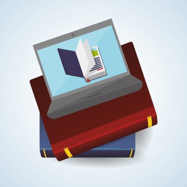 Eğitim tasarım. öğrenme simgesi. izole illüstrasyon, vektör