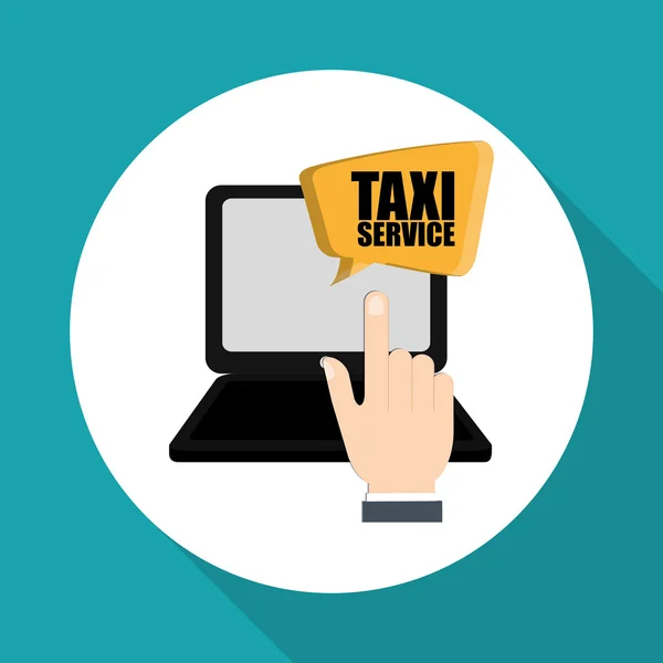 Taxi design. Transportation icon. Isolated illustration — Stock Vector