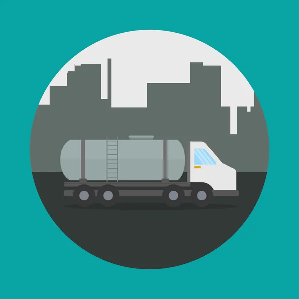 Progettazione camion. Icona del trasporto. Illustrazione isolato — Vettoriale Stock