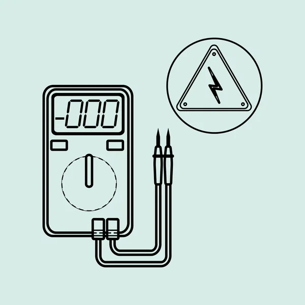 En construction. icône fournitures. signalisation routière illustration — Image vectorielle