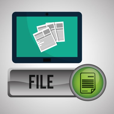 Güvenlik sistemi tasarımı. Koruma simgesi. izole illüstrasyon, vektör