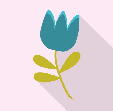 Çiçek tasarım. Bahçe simgesi. Derma illüstrasyon, grafik vect