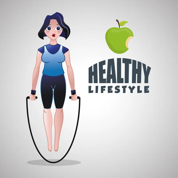 Healthy lifestyle design. Bodycare icon. Isolated illustration, vector graphic — Stock Vector