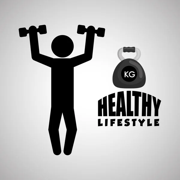 Healthy lifestyle design. Bodycare icon. Isolated illustration, vector graphic — Stock Vector