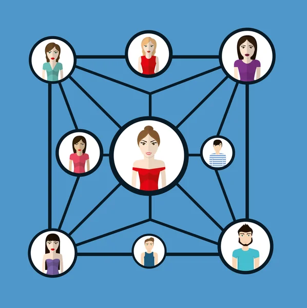 Les gens dessinent. icône de connexion. Illustration colorée, graphique — Image vectorielle