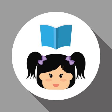 Eğitim tasarım. okul simgesi. izole illüstrasyon, vektör