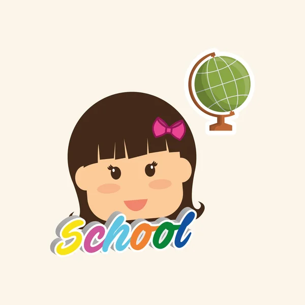 Education design. school icon. isolated illustration , vector — Stock Vector