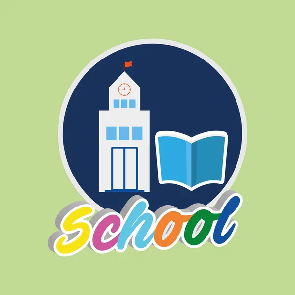 Education design. school icon. isolated illustration , vector — Stock Vector