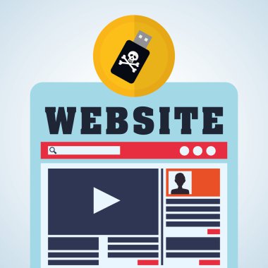 Güvenlik sistemi tasarımı. Koruma simgesi. izole illüstrasyon, vektör