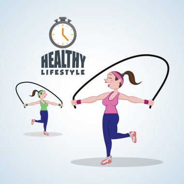 Sağlıklı yaşam tarzı tasarım. Welness simgesi. İzole illüstrasyon, vektör grafiği