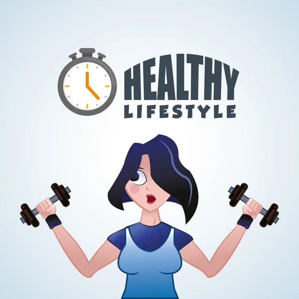 Stile di vita sano. Icona del body care. Illustrazione isolata, grafica vettoriale — Vettoriale Stock