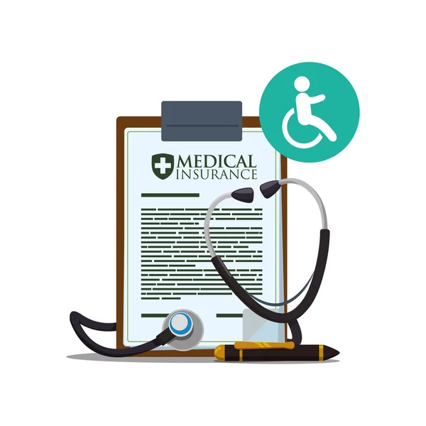Medizinisches Versorgungsdesign. Gesundheitsikone. weißer Hintergrund, isoliert — Stockvektor