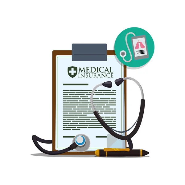 Diseño de atención médica. Icono de atención médica. Fondo blanco, aislado — Vector de stock