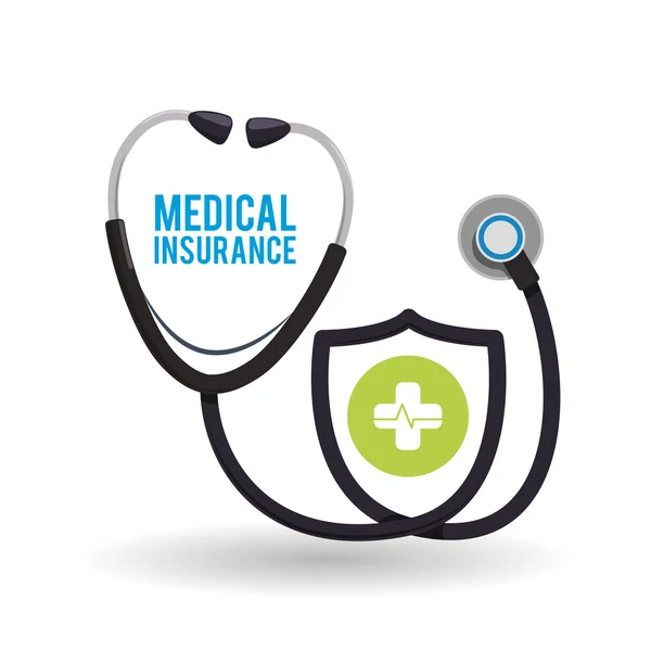 Ontwerp van de medische zorg. Gezondheidszorg pictogram. Witte achtergrond, isoleren — Stockvector