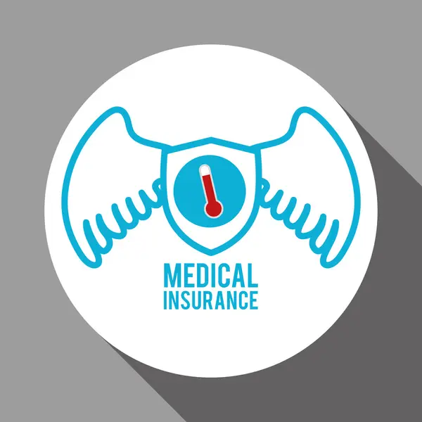 Diseño de atención médica. Icono de atención médica. Fondo blanco, vector — Archivo Imágenes Vectoriales