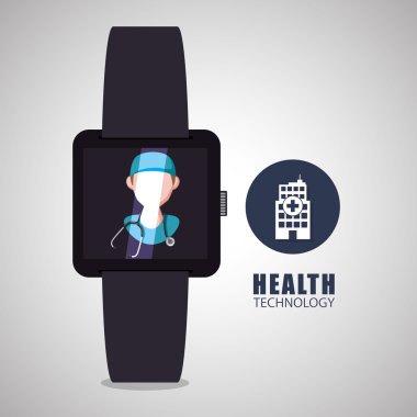 Sağlık tasarım. teknoloji simgesi. izole illüstrasyon, vect