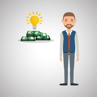 Para tasarım kaydedin. Mali madde. Derma illüstrasyon, vecto