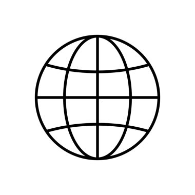 Planet earth simgesini, vektör