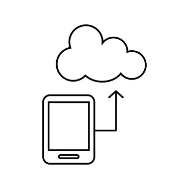 smartphone aygıt kavramı, vektör
