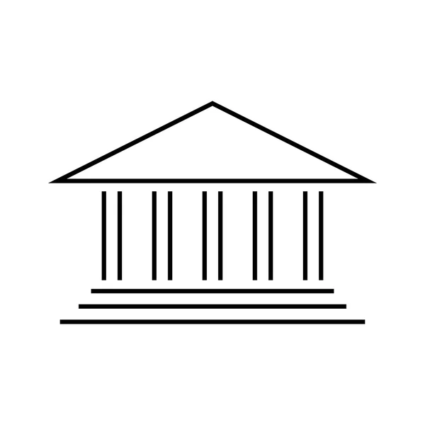 Banco icono de diseño, vector — Archivo Imágenes Vectoriales