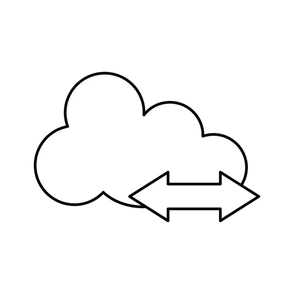 Illustration de concept cloud, vecteur — Image vectorielle