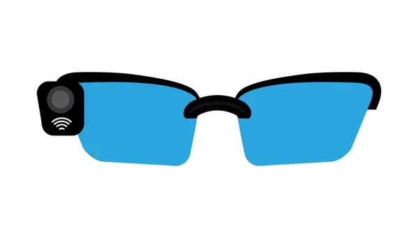 Icono de gafas inteligentes, vector — Vector de stock