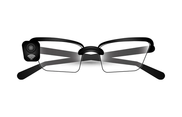 Akıllı gözlük simgesi, vektör — Stok Vektör