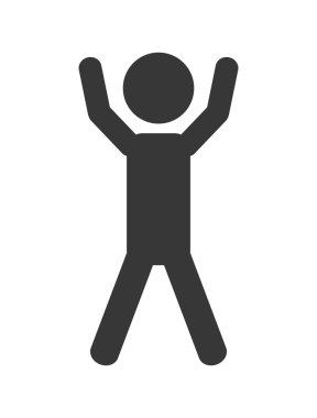 izole pictogram tasarımı. Sağlıklı yaşam tarzı kavramı , vektör gr