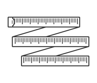 izole metre tasarımı. Enstrüman kavramı , vektör grafiği